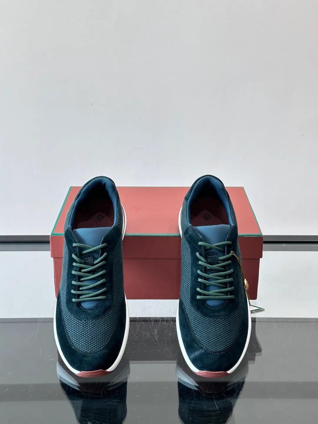 Men's men's shoes 💰p580 "Loro men's shoes 💰pian＊" Week End Walk series sports shoes, using exclusive raw materials, mesh upper + suede stitching, breathable and comfortable, rubber soles with strong grip, suitable for commuting and casual outings. Low-key high-end gray tone, versatile suit or casual wear, size: 39-44 (customized at 38.45.46)